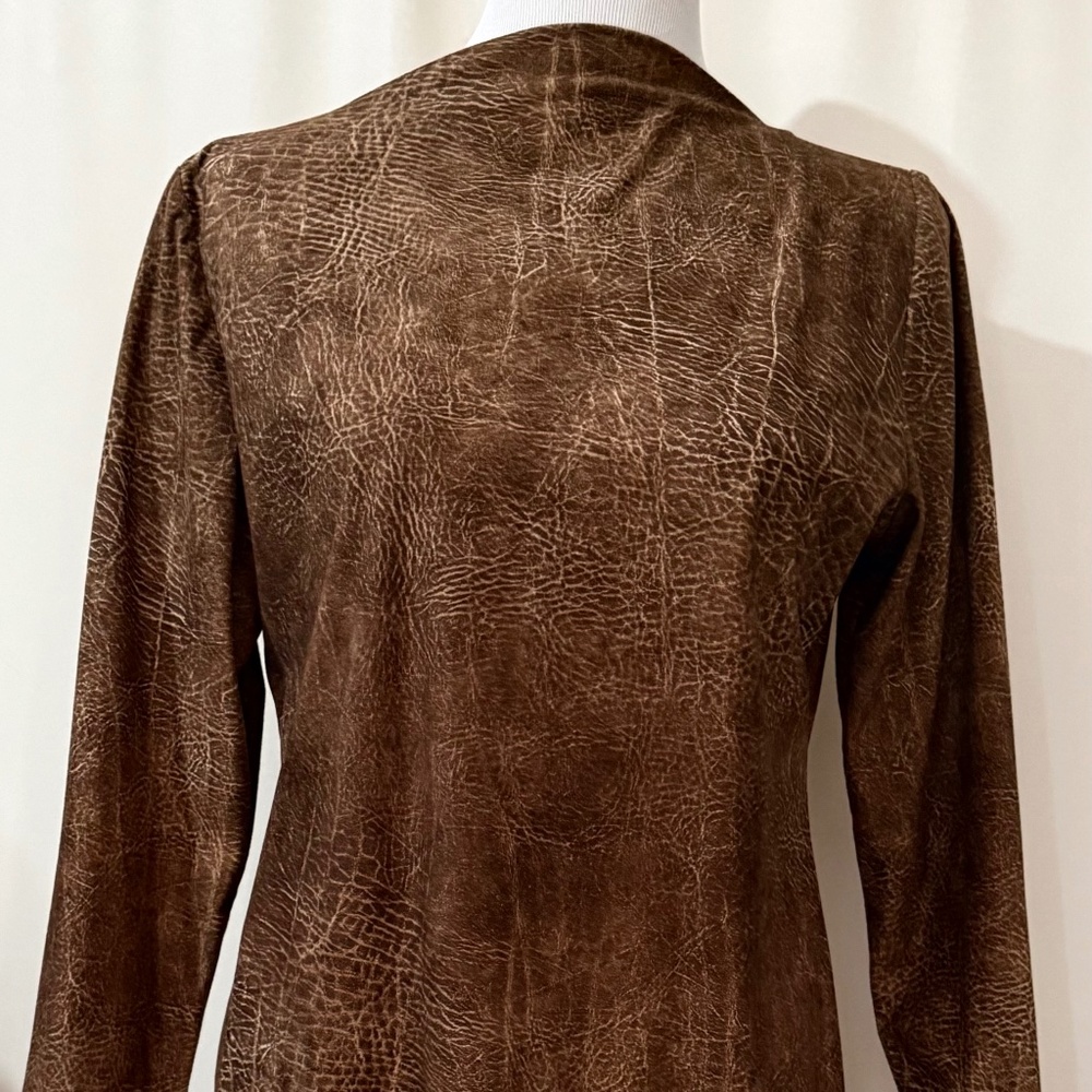 Vintage Soft Suede Dress. Sandy Chrysler Design Collection from the 60's.